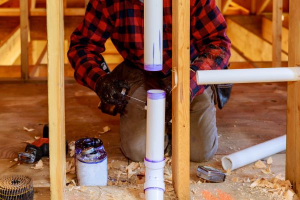 PVC Piping Installation in Johnson City